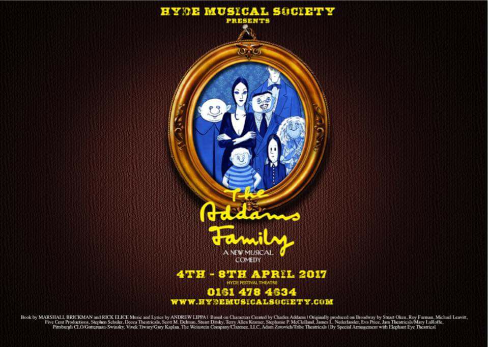 Hyde Musical Society - The Addams Family poster